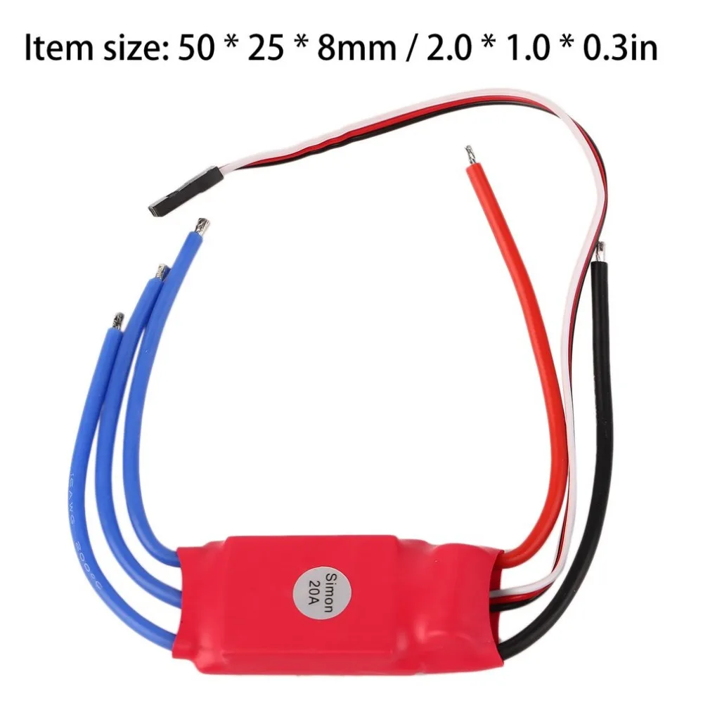 20A SimonK прошивка бесщеточный ESC 3A 5V BEC для RC Quad Multi Copter скидка | Игрушки и хобби