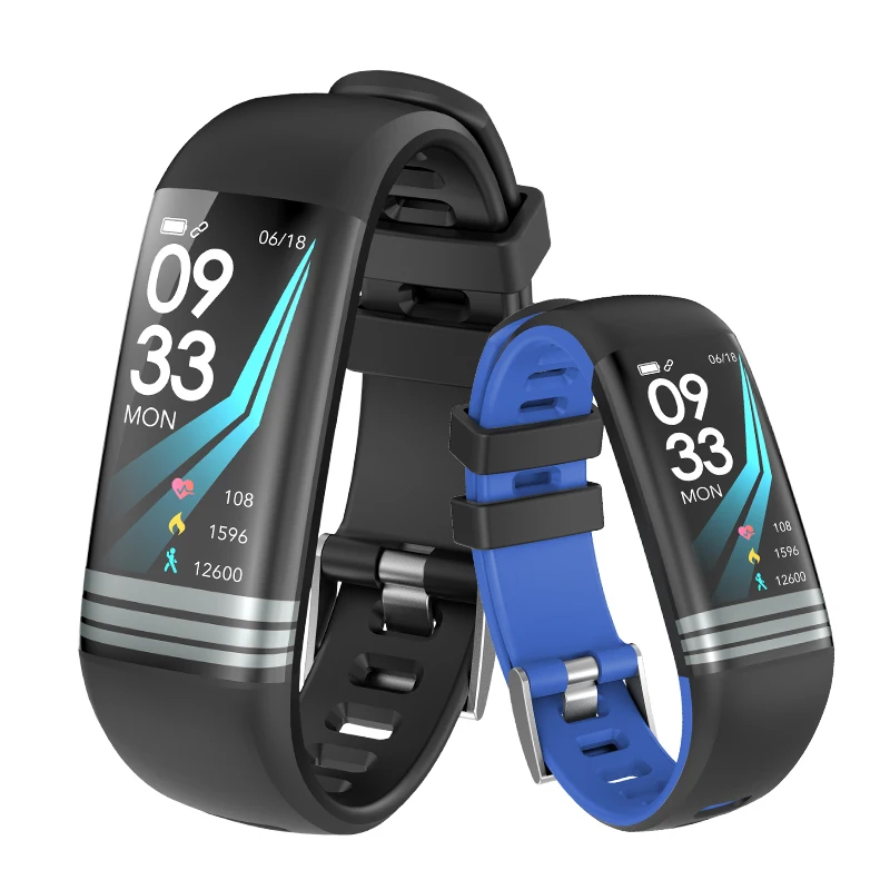 Водонепроницаемый смарт браслет с монитором кровяного давления и пульса