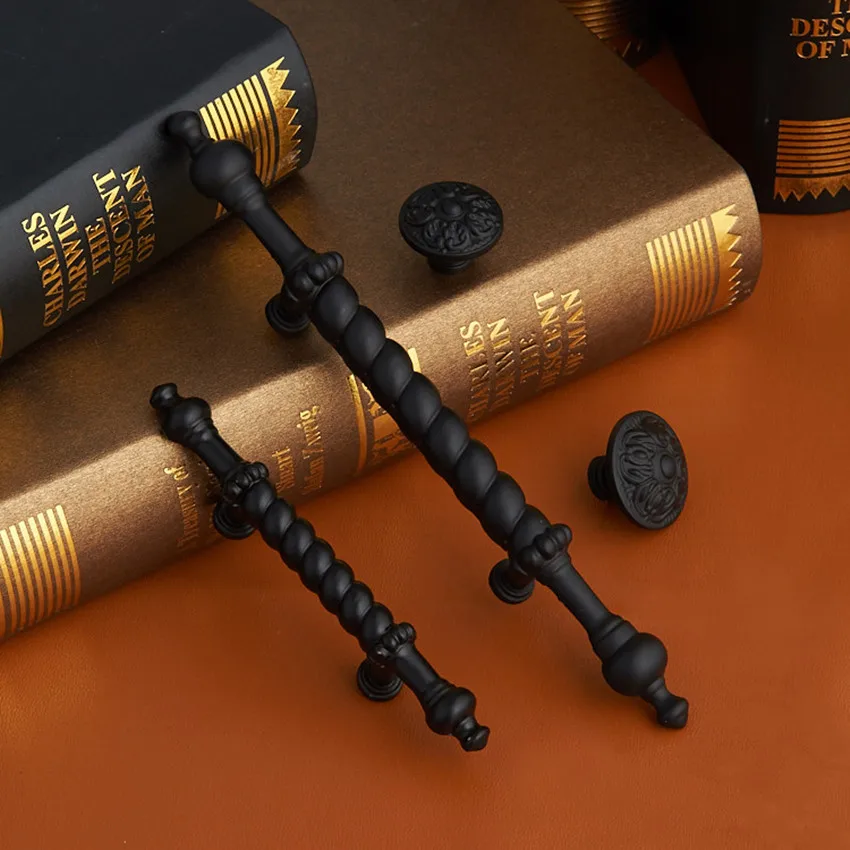 Ручка черная для мебели 64/96/128 мм | Обустройство дома