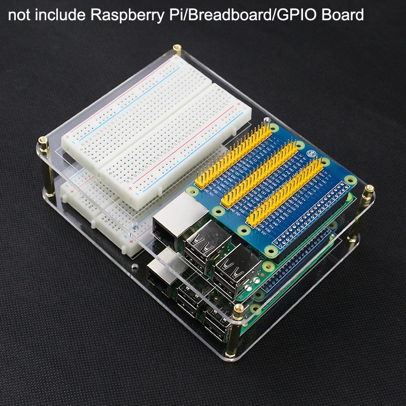 Двухслойная акриловая Монтажная пластина Raspberry Pi 14 5*10 5 см для макетной платы GPIO