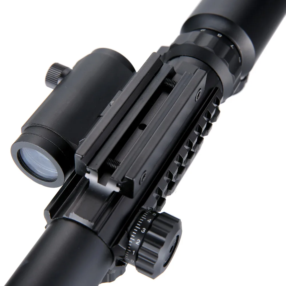 3-9X40EG тактические оптические прицелы прицел красный зеленый с подсветкой тактический прицел+ красный лазерный прицел+ голографический точечный прицел