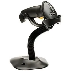 Лазерный ручной сканер штрих-кодов Symbol LS2208 с подставкой USB черный | Компьютеры и