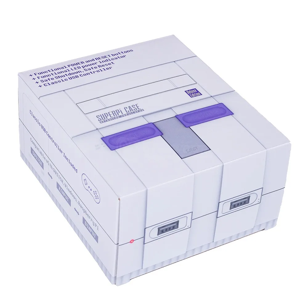 Retroflag SUPERPi Case NESPi Console UCase w/USB контроллер геймпад + радиаторы Комплект вентиляторов