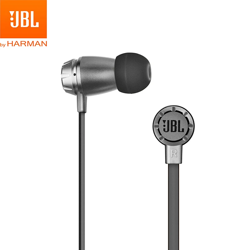 gray JBL T380A двойные динамические наушники-вкладыши 105dB HIFI наушники с микрофоном 3,5 аудио разъем бег спортивный наушник для смартфона - Цвет: gray