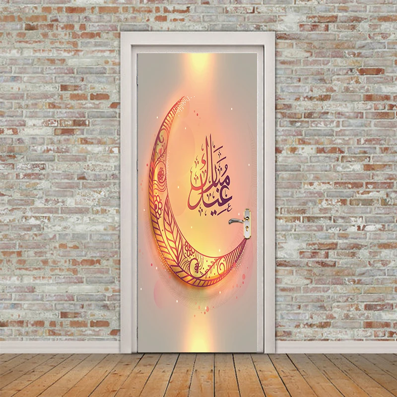 2 шт./компл. 3D Мусульманский Стиль мусульманская дверь искусство росписи наклейки