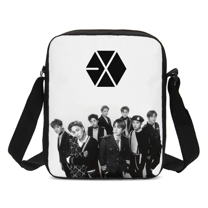 Слоновая кость Модный детский рюкзак EXO, школьные рюкзаки для девочек-подростков, школьные сумки EXO, школьные рюкзаки Mochila Escolar - Цвет: Слоновая кость