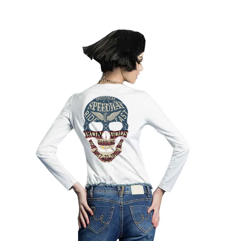 Череп орел буквы патчи для одежды наклейки Железный На transfert термотранты