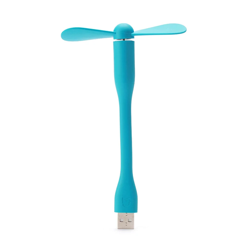 USB вентилятор XIAOMI MIJIA гибкий портативный мини высокосортный силиконовый материал