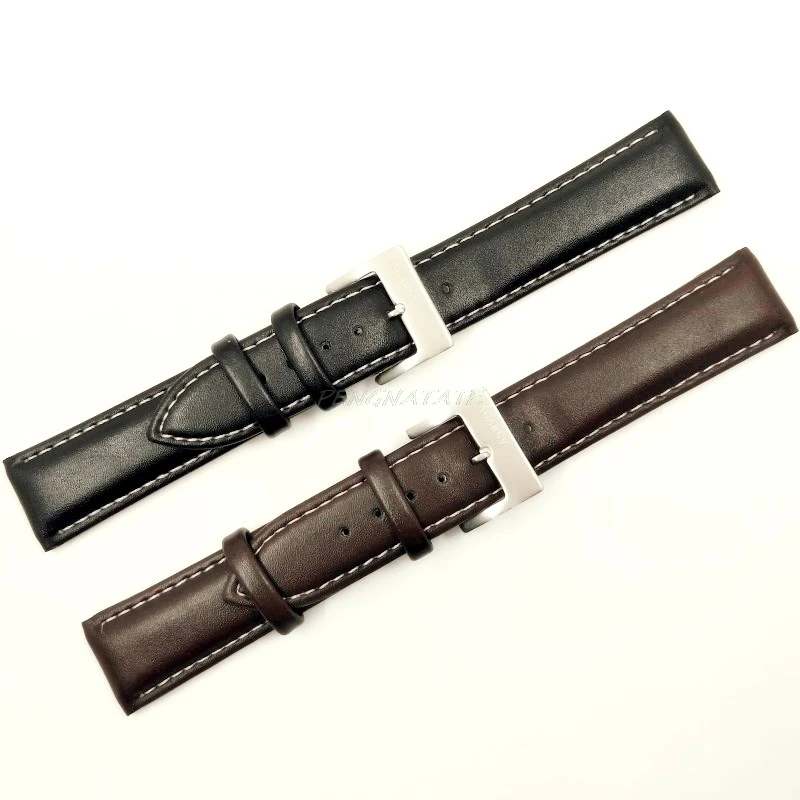 Ремешок из натуральной кожи для наручных часов брендовый водонепроницаемый