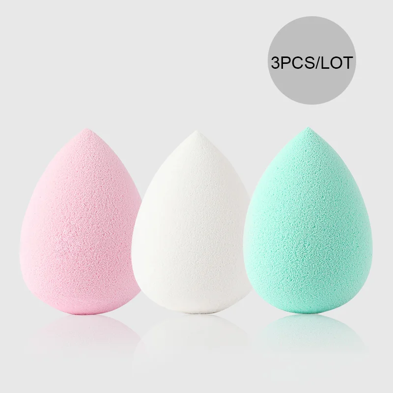 BT003-3PCS-01 ROSALIND, 3 шт./лот, набор спонжей для макияжа, пудра, пуховка, основа для лица, косметическая губка для мытья, набор спонжей для макияжа - Цвет: BT003-3PCS-01