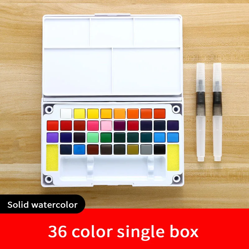Bgln watercolor paint student painting beginner painting set watercolor painting children hand-painted art supplies - Цвет: 36 colors