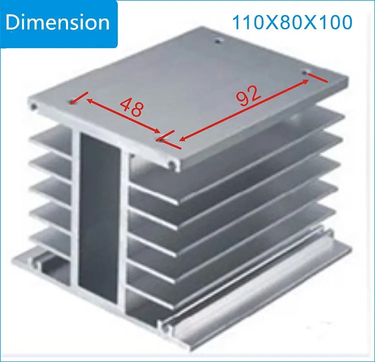 FDR3-D4840Z AC480V 40A DC управление AC трехфазный твердотельные реле SSR ac три с радиатором - Габаритные размеры: M