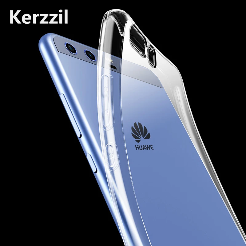 Ультратонкий Мягкий силиконовый чехол Kerzzil для Huawei P20 P10 P8 P9 lite pro 2017 mini Case on Honor 8 9 10