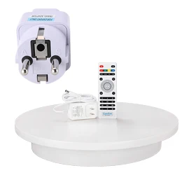 white with EU2 plug ComXim NT400RL40 40 см 15,7 дюйма 360 градусов пульт дистанционного управления электрический поворотный стол для фотосъемки вращающийся дисплей подставки - Цвет: white with EU2 plug