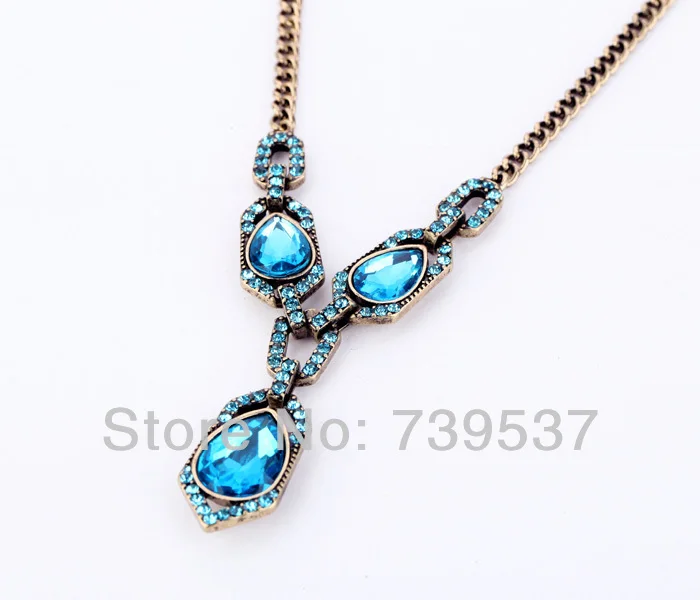 Hot Selling Tear Drop Pendant Glass Vintage Necklace | Украшения и аксессуары