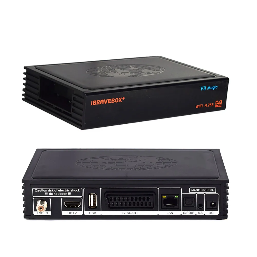 Спутниковый ресивер hd V8 Magic 1 год 7 Cccam Cline DVB-S2 H.265 встроенный wifi рецептор 1 год Европа cline V9 супер поддержка IPTV