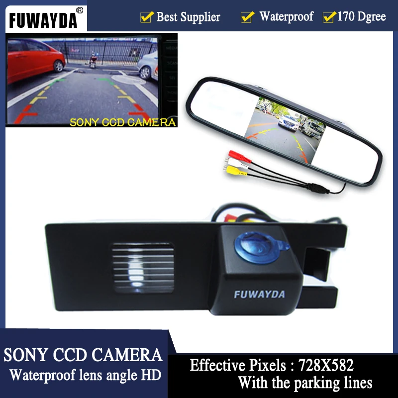 

FUWAYDA SONY CCD Car Rearview Parking Camera With 4.3 Inch LCD Monitor For Vauxhall OPEL Astra Corsa Meriva Vectra Zafira