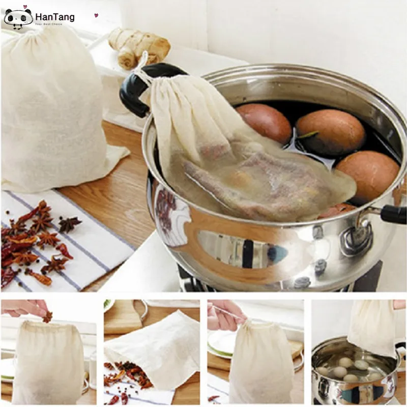 3 шт./компл. галогенный шлаковый мешок с кулиской для пивоварения чайный кухонный