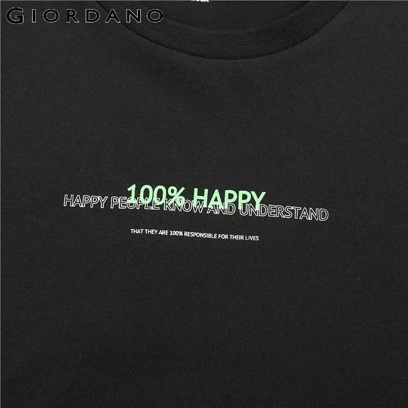 Dordano Мужская футболка с буквенным принтом флуоресцентный узор разноцветная