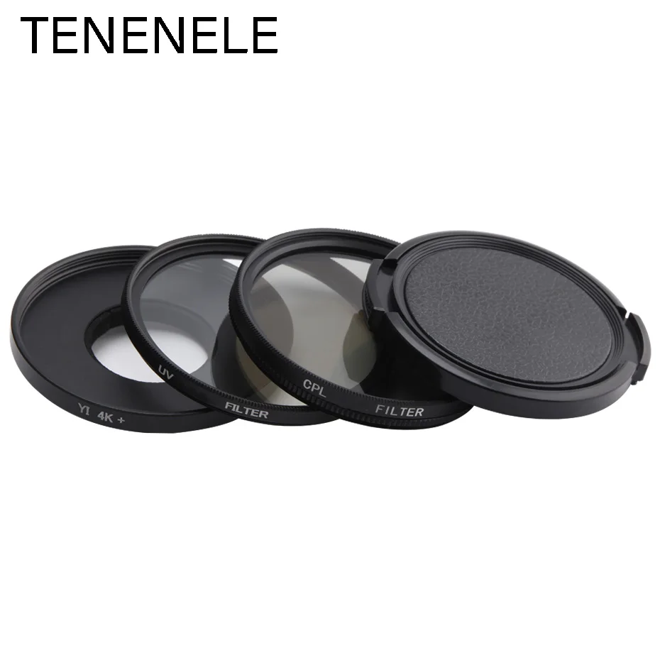 UV CPL TENENELE для Yi 4 K Lite фильтр для экшн-камеры CPL UV набор фильтров нейтральной плотности для Xiaomi Yi 4 K+ Plus аксессуары для спортивной камеры - Цвет: UV CPL
