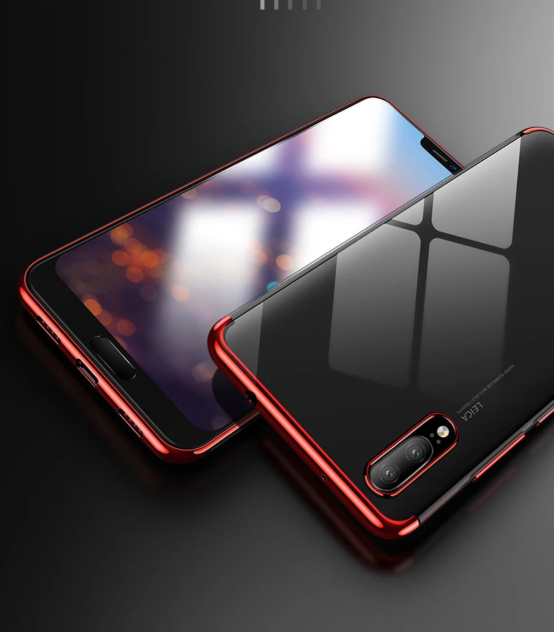 Роскошный мягкий чехол с Покрытием s для huawei Honor 9X Pro 8A 8C 8X Lite Nova4 3i P30 P20 Pro Lite чехол прозрачный чехол Бампер Conque