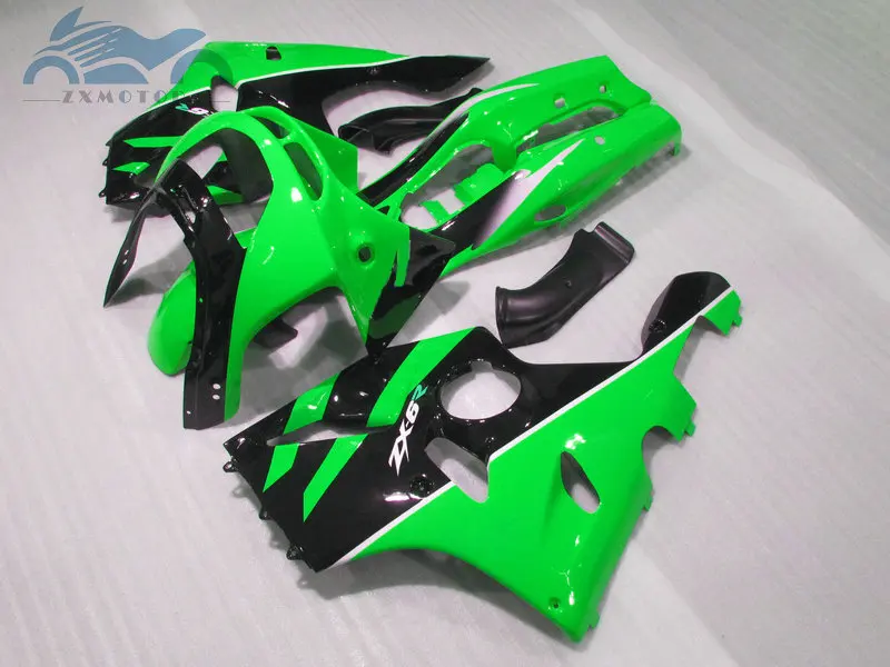 Полный комплект обтекателей ZX 6R ZX636 94-97 зеленый и черный для KAWASAKI Ninja 1994 1995 1996 97 ZX6R