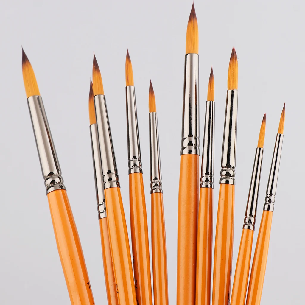 

Fine Hand Painted Thin Pen Art Supplies Drawing Point Tip Watercolor Nylon Brush Acrylic Oil Painting Craft