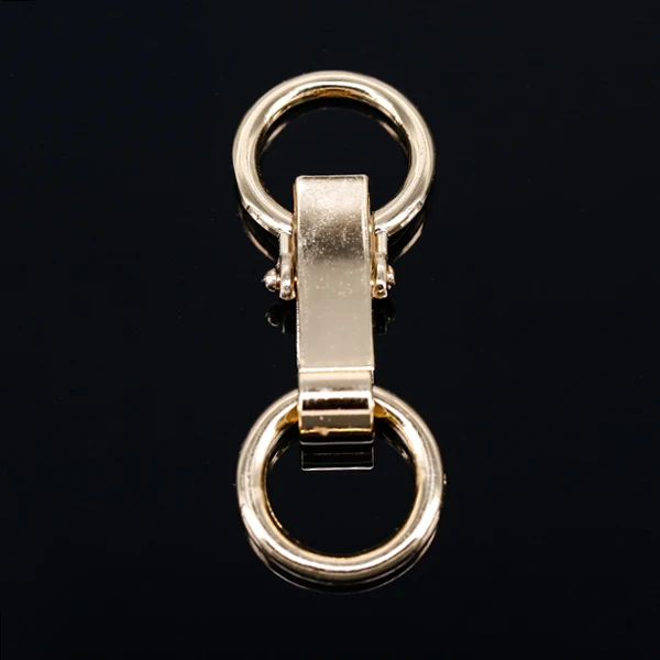 Металлическая позолоченная застежка с двойным кольцом пояс для литья под