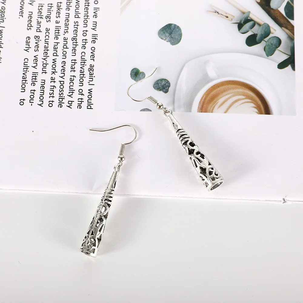 Серьги-подвески CRLEY в античном стиле женские винтажные ажурные висячие украшения