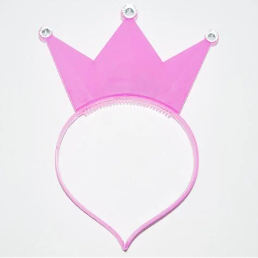 Светящийся тиара корона принцессы светодиодный мигающий ободок для дня рождения