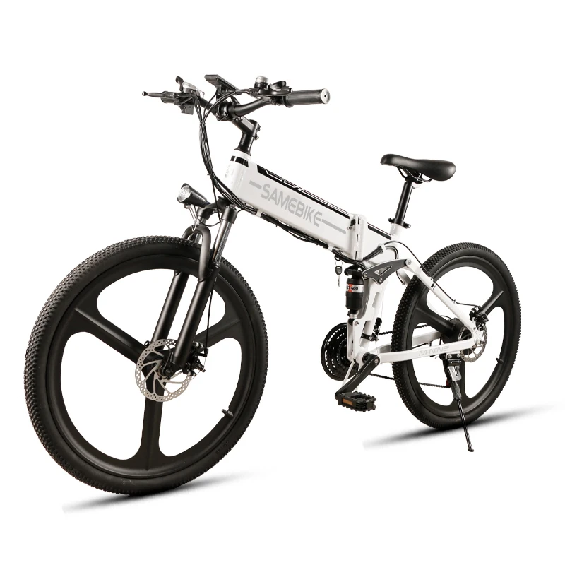 SAMEBIKE LO26 Умный складной электрический велосипед 350 Вт бесщеточный мотор дисковые