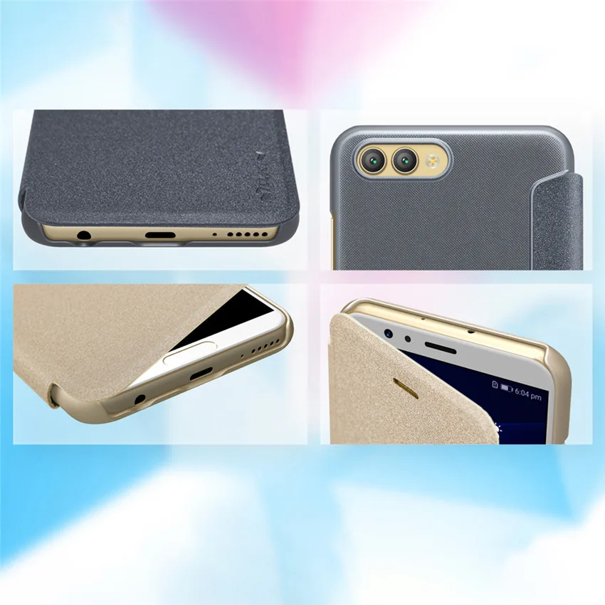 NILLKIN Case For Huawei Honor View 10 High Quality Leather Flip Cover V10 | Мобильные телефоны и аксессуары