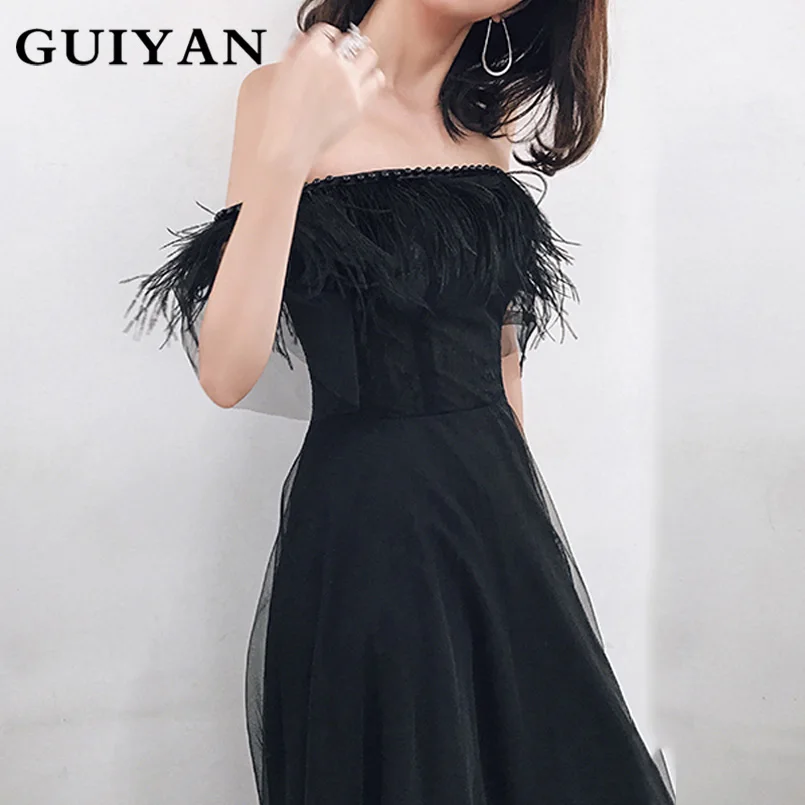 GUIYAN Women Celebrity Elegant Sexy Long Dresses Off The Shoulder Sleeveless Vintage Bandage Dress Evening Party GY8131 | Женская одежда