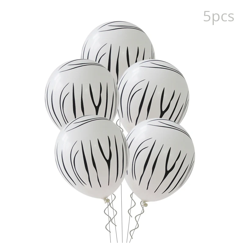 5pcs balloons 1 костюм лев Король одноразовая посуда для праздника наборы животных фольги Воздушные шары лес Джунгли/сафари зоо День рождения украшения Дети - Цвет: 5pcs balloons