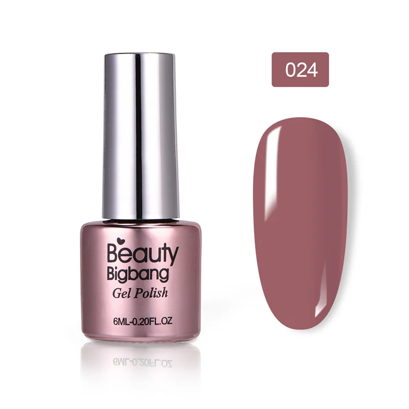 24 BeautyBigBang, 6 мл, 36 цветов, замачиваемый Гель-лак для ногтей, УФ-гель, верхнее покрытие, матовое покрытие, лаки для ногтей, для маникюра, верхнее покрытие, не протирается - Цвет: 24