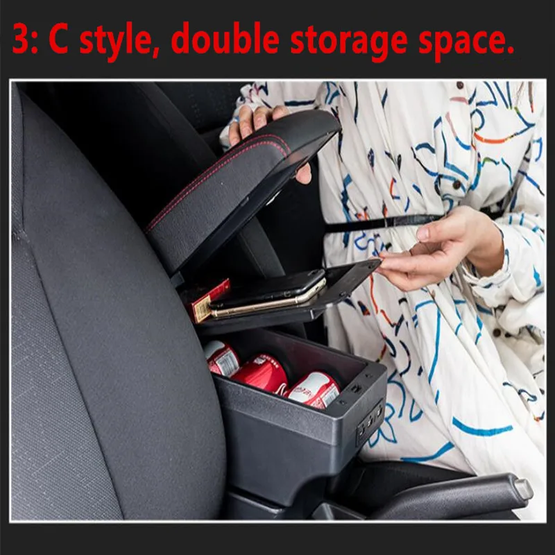 Для Opel Corsa подлокотник коробка центральный магазин содержимое с USB интерфейсом 2019