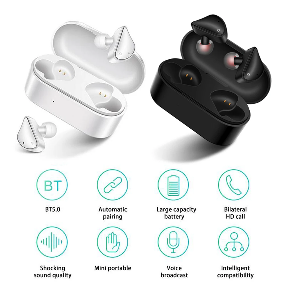 D011 мини TWS Беспроводные Bluetooth 5 0 наушники спортивные водонепроницаемые 3D стерео