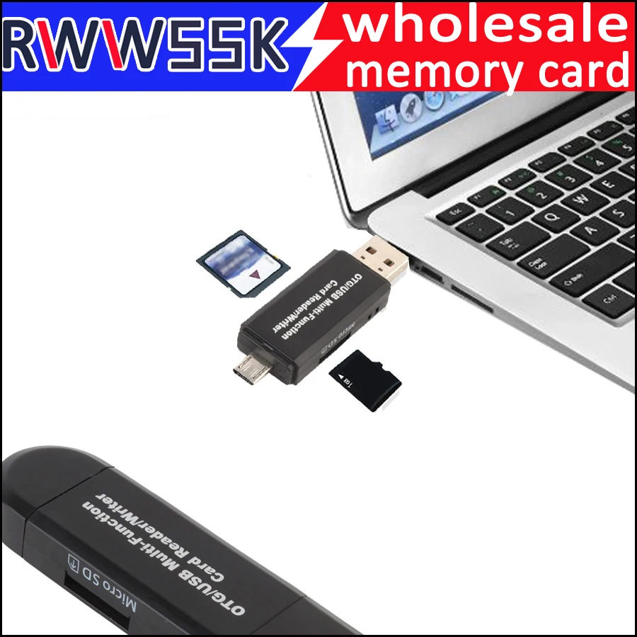 3 в 1 USB 2,0 Многофункциональный TF SD SDHC Устройство чтения карт памяти триплет OTG кард-ридер адаптер