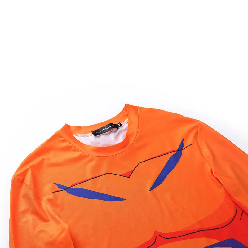 Футболка мужская компрессионная с длинным рукавом топ 3D принтом японского аниме