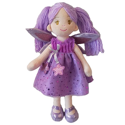purple angel45cm Ограниченная Коллекция тряпичных кукол, тканевые Игрушки для девочек, подарочные куклы для девочек - Цвет: purple angel45cm