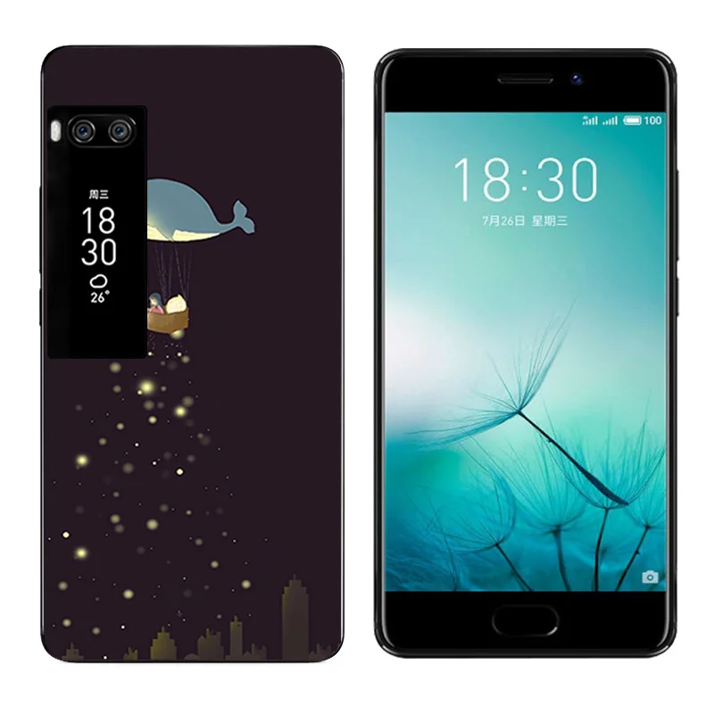 Защитные чехлы для Meizu Pro 7 5 2 дюйма мягкий силиконовый чехол на заднюю панель