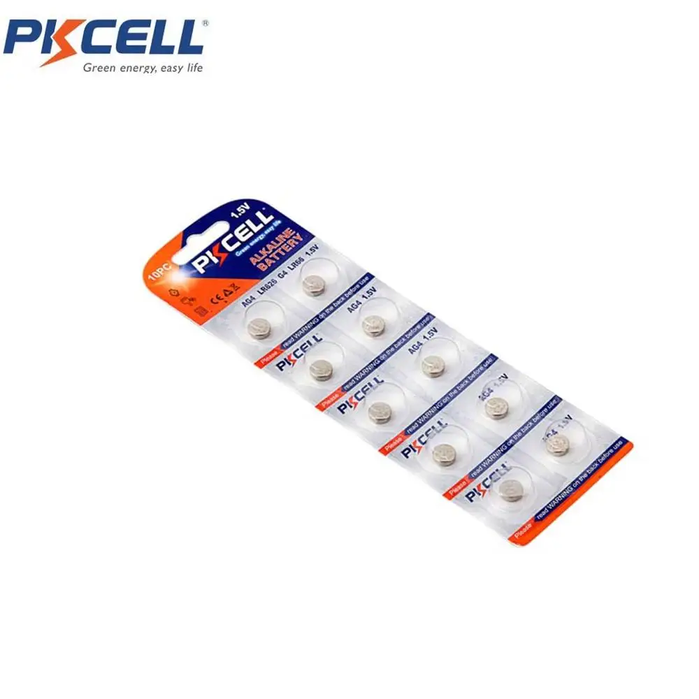 50 шт./5 карт PKCELL 1,5 в LR41 AG3 SR41W 392 192 192A LR736 батарейка для часов батарейки для часов