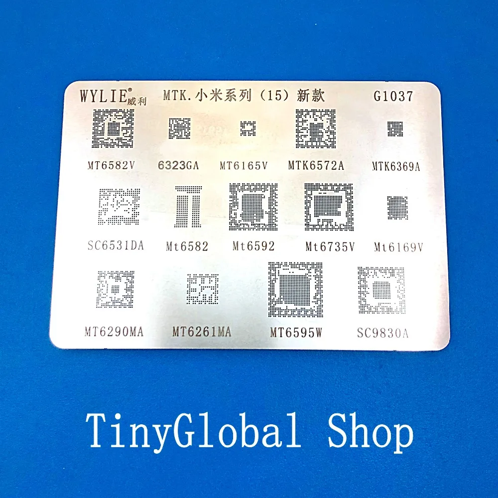 Трафарет XGE BGA для MTK MT6735V MT6753V MT6582 MTK6572A MTK6369A MT6595W Оловянная паяльная лента