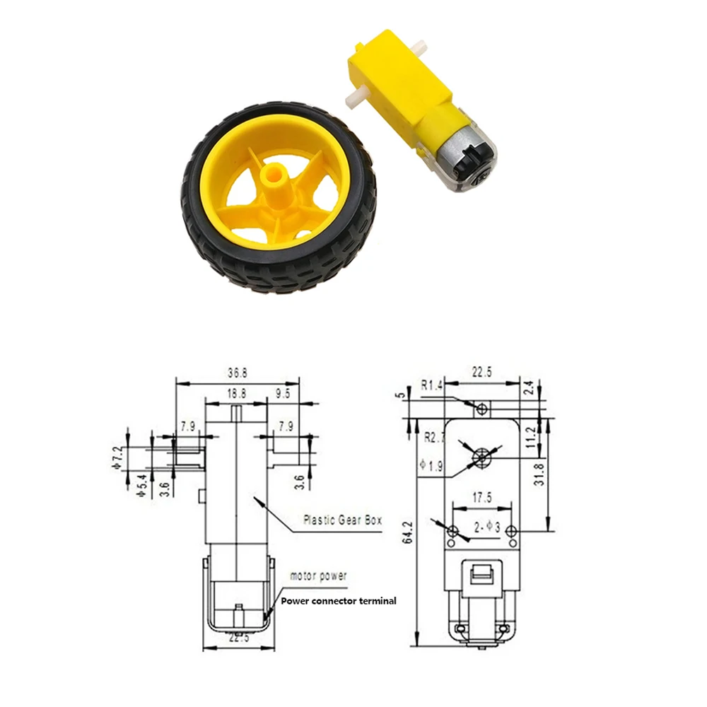 TT Мотор умный автомобиль мотор-редуктор для роботов arduino Diy Kit колеса умный автомобильный двигатель для шасси роботизированное дистанционное управление автомобиля DC Шестерни двигатель 3 V-6 V
