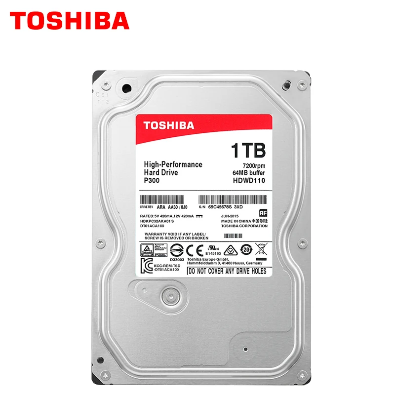 TOSHIBA высокопроизводительный 1 ТБ жесткий диск 1000 Гб HDD 3 5 &quotнастольный компьютер