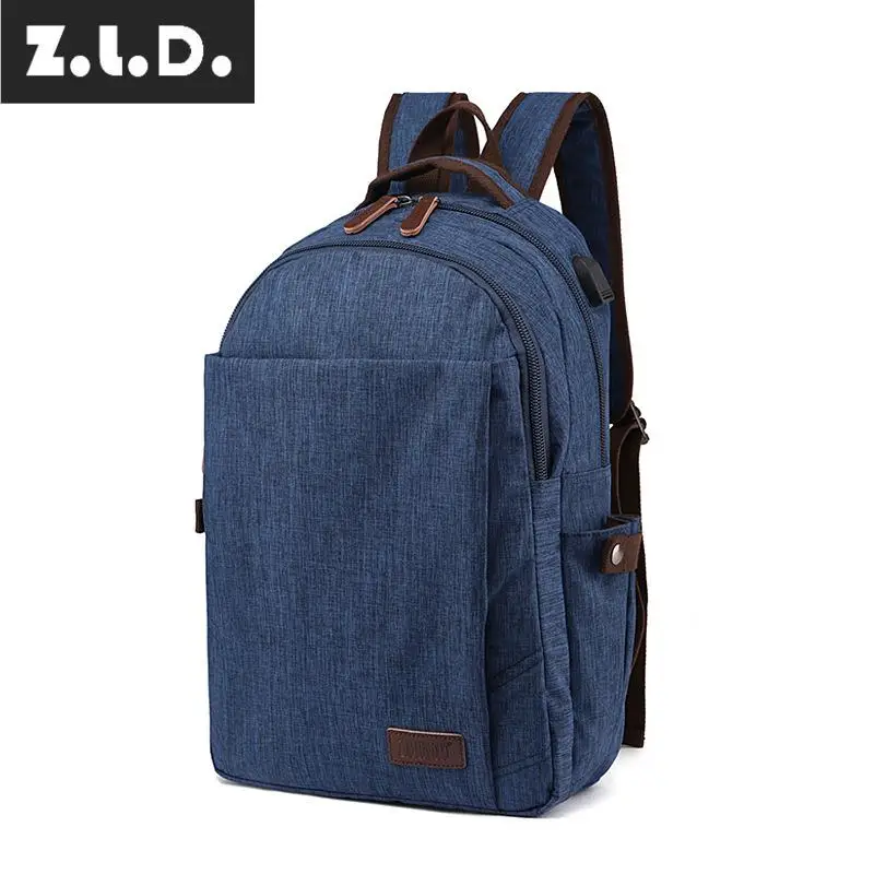 Z.L.D. Модный новый рюкзак с USB зарядкой модная дорожная сумка Молодежная школьная