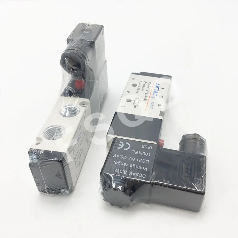 4V220-06 4V220-08-20 AC220V DC24V AIRTAC 3 Позиция 5 Путь воздуха Электромагнитный пневматический клапан детали