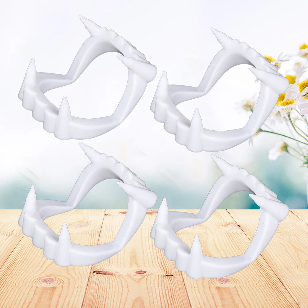 4 шт. протезы дети вампир зомби ведьмы Spoof Tooth косплей реквизит наряд игрушки для