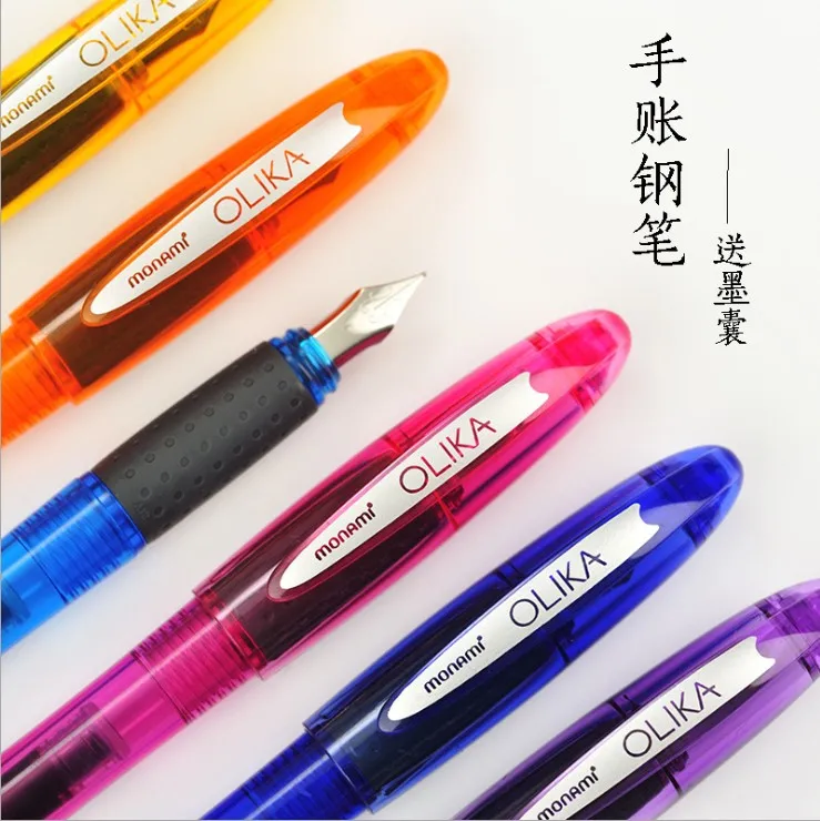 Корея monami OLIKA набор авторучек прозрачный разноцветный F Nib 0,5 мм каллиграфия Скрапбукинг Kawaii чернильная ручка для письма 02099F