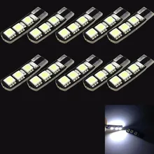 10 светодиодных панелей 6 Smd T10 Evita Erros Canbus Farol de Lanterna/Luz Teto/Placa|led